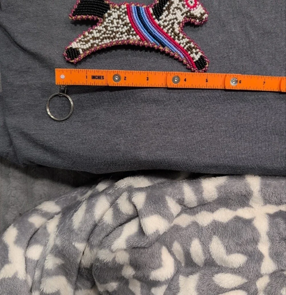 Navajo Made Beaded Pony Hairclip for Kids — Pink, Blue & Black